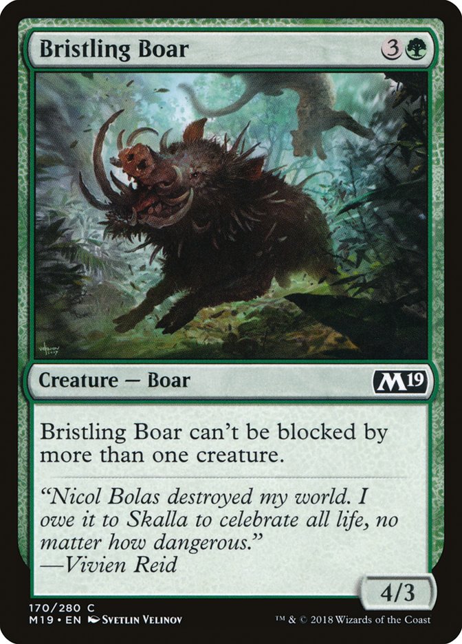 Bristling Boar [Core Set 2019] - The Mythic Store | 24h Order Processing