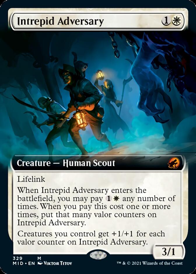 Intrepid Adversary (Extended Art) [Innistrad: Midnight Hunt] - The Mythic Store | 24h Order Processing