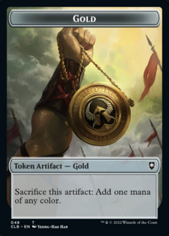 Gold // Dragon Double-Sided Token [Commander Legends: Battle for Baldur's Gate Tokens] - The Mythic Store | 24h Order Processing