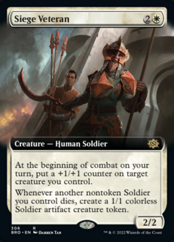 Siege Veteran (Extended Art) [The Brothers' War] - The Mythic Store | 24h Order Processing