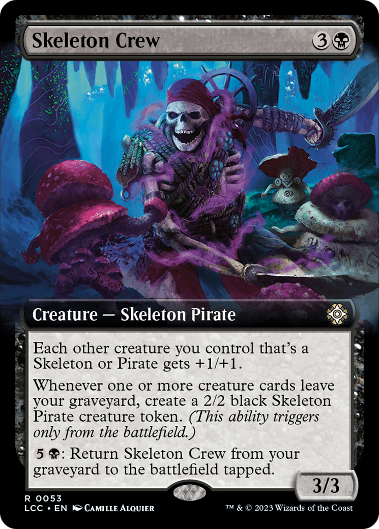 Skeleton Crew (Extended Art) [The Lost Caverns of Ixalan Commander] - The Mythic Store | 24h Order Processing