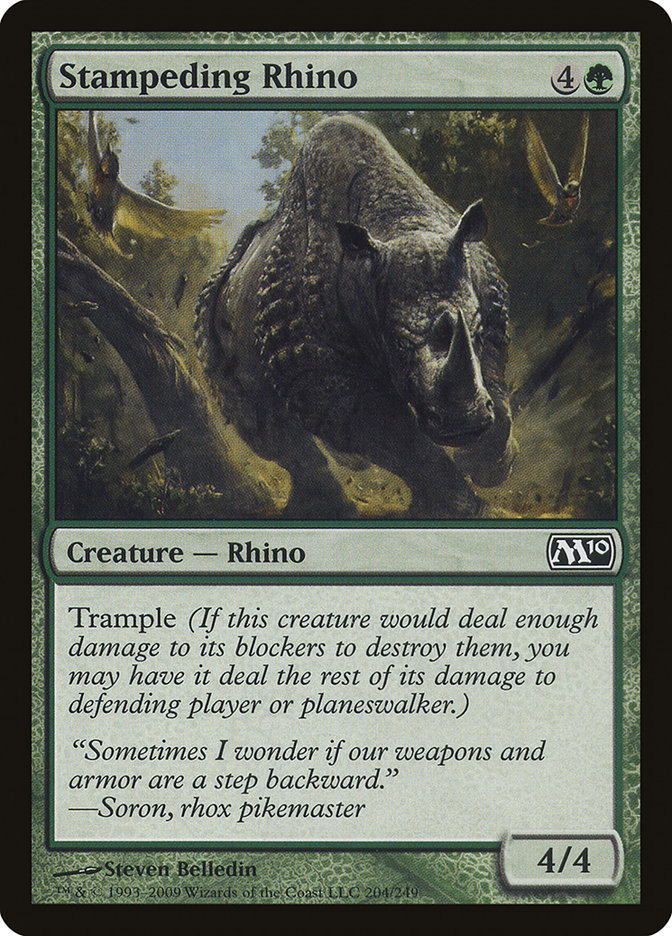 Stampeding Rhino [Magic 2010] - The Mythic Store | 24h Order Processing