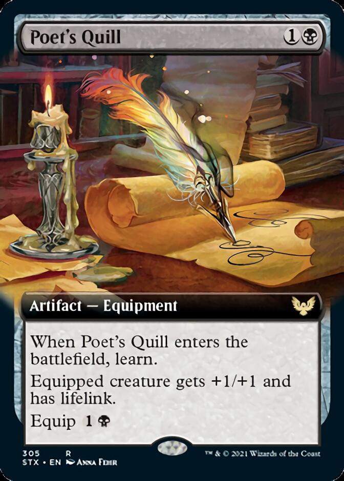 Poet's Quill (Extended Art) [Strixhaven: School of Mages] - The Mythic Store | 24h Order Processing