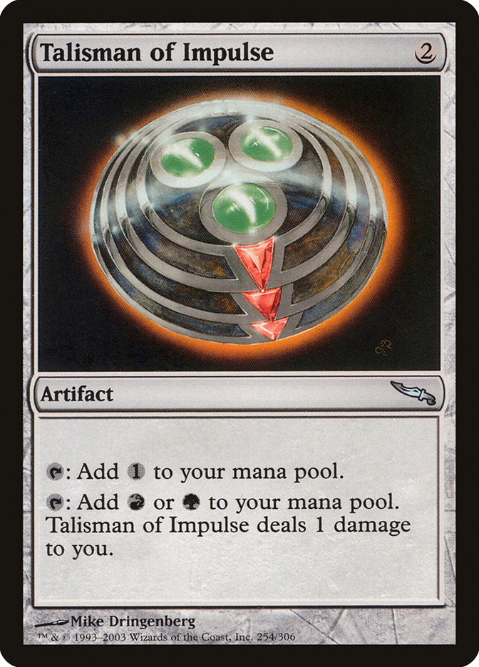 Talisman of Impulse [Mirrodin] - The Mythic Store | 24h Order Processing