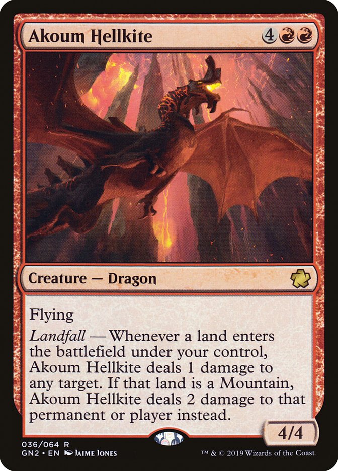 Akoum Hellkite [Game Night 2019] - The Mythic Store | 24h Order Processing