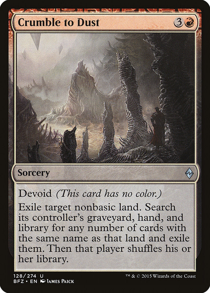 Crumble to Dust [Battle for Zendikar] - The Mythic Store | 24h Order Processing