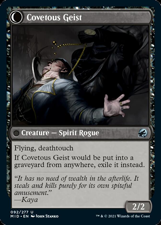 Covert Cutpurse // Covetous Geist [Innistrad: Midnight Hunt] - The Mythic Store | 24h Order Processing