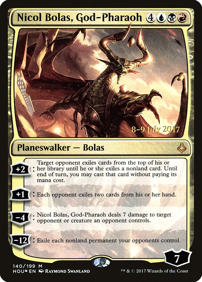 Nicol Bolas, God-Pharaoh [Hour of Devastation Prerelease Promos] - The Mythic Store | 24h Order Processing