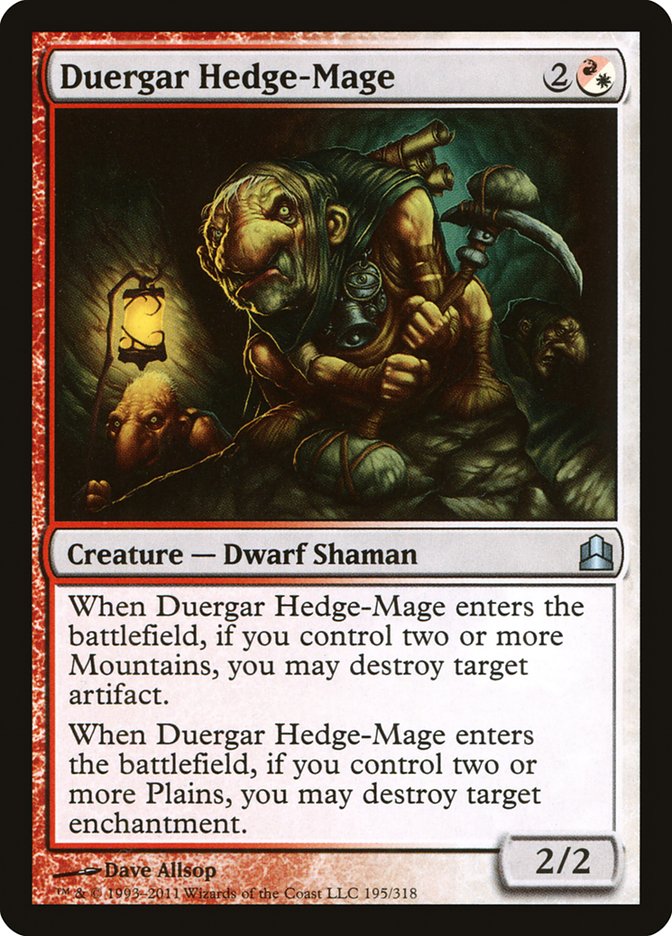 Duergar Hedge-Mage [Commander 2011] - The Mythic Store | 24h Order Processing