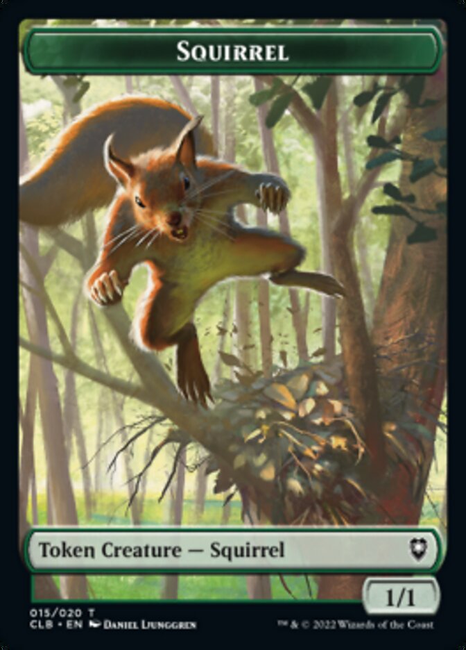 Treasure // Squirrel Double-Sided Token [Commander Legends: Battle for Baldur's Gate Tokens] - The Mythic Store | 24h Order Processing