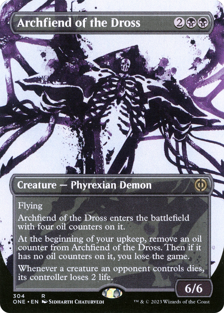 Archfiend of the Dross (Borderless Ichor) [Phyrexia: All Will Be One] - The Mythic Store | 24h Order Processing