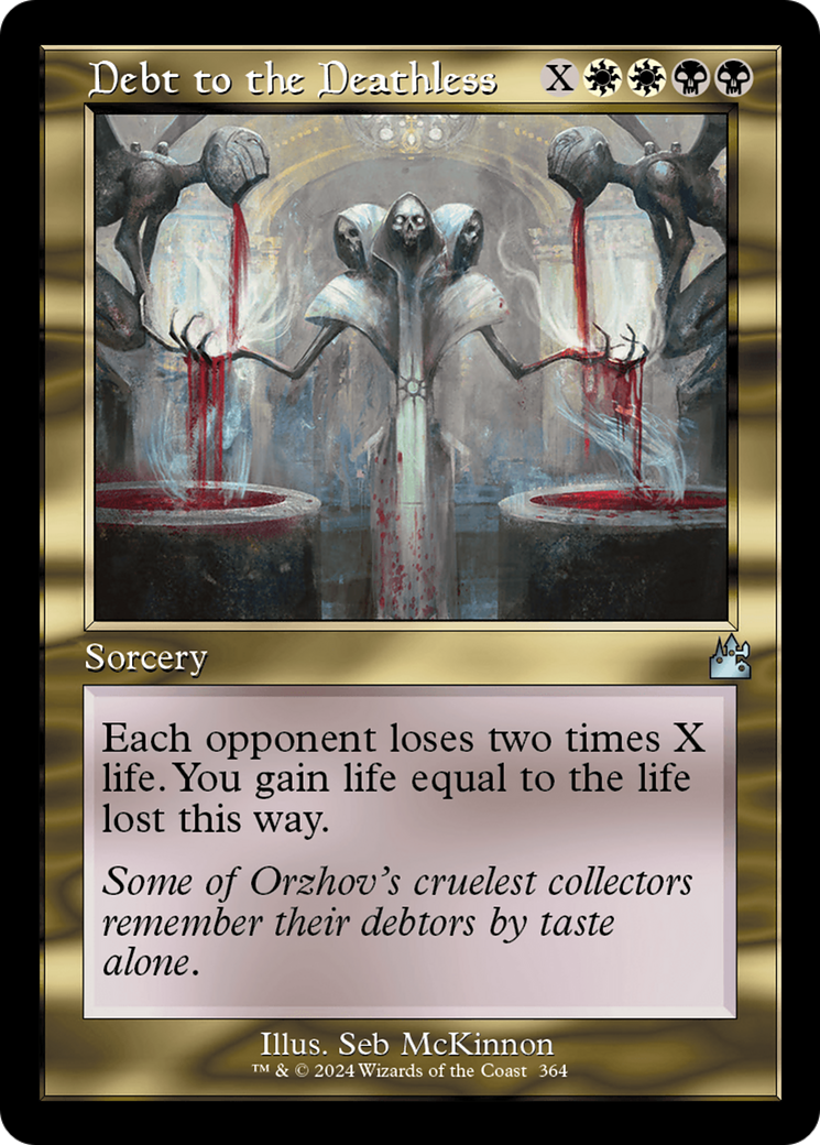 Debt to the Deathless (Retro Frame) [Ravnica Remastered] - The Mythic Store | 24h Order Processing