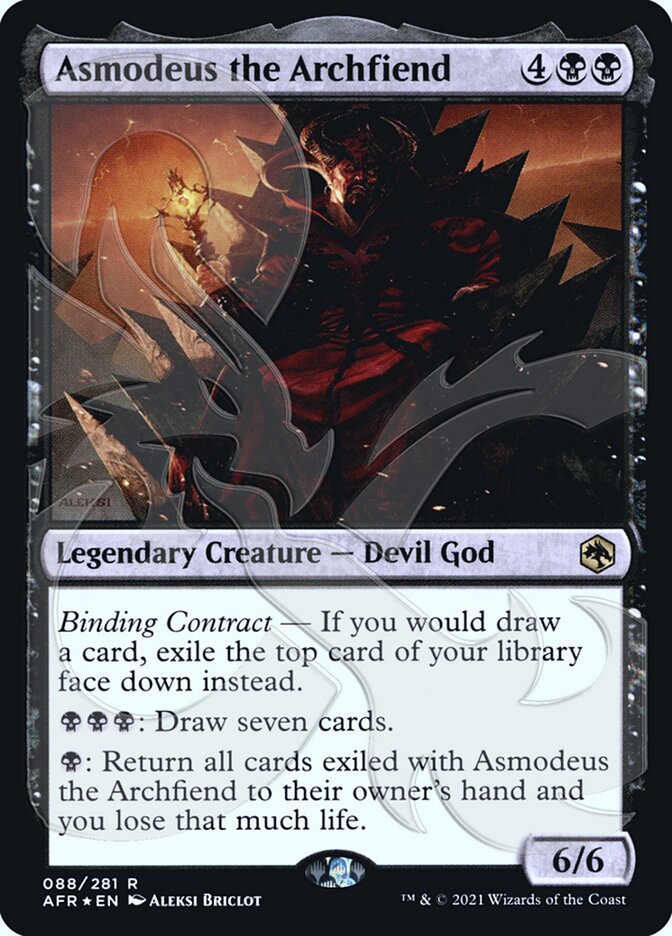 Asmodeus the Archfiend (Ampersand Promo) [Dungeons & Dragons: Adventures in the Forgotten Realms Promos] - The Mythic Store | 24h Order Processing