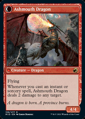 Smoldering Egg // Ashmouth Dragon [Innistrad: Midnight Hunt] - The Mythic Store | 24h Order Processing