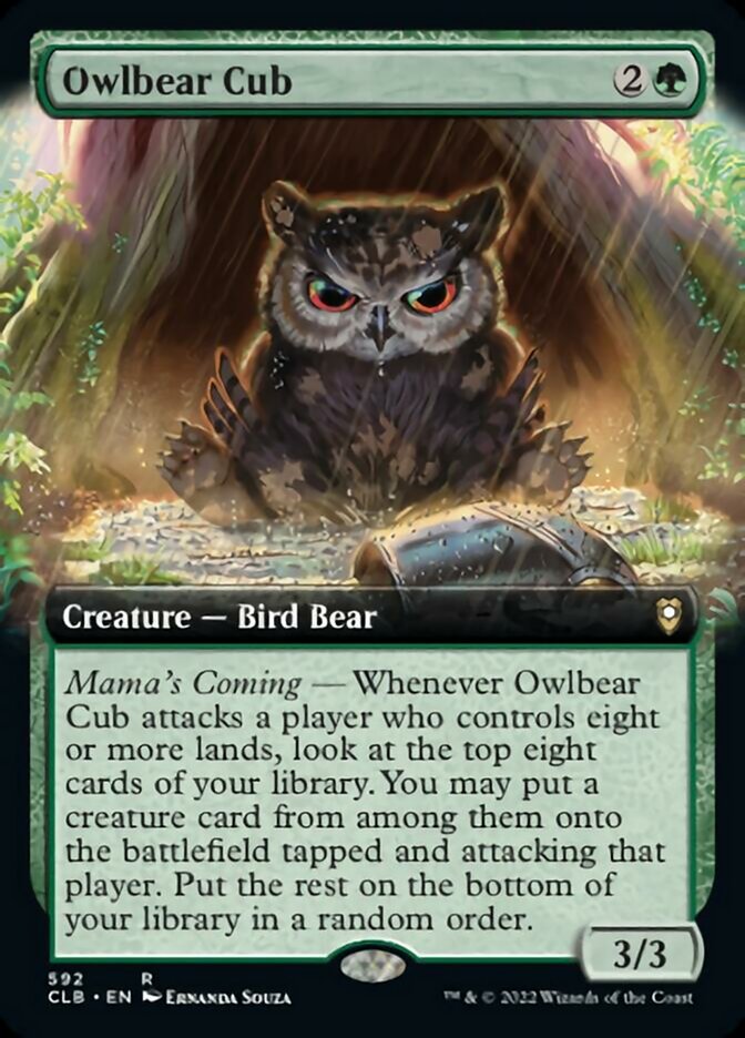 Owlbear Cub (Extended Art) [Commander Legends: Battle for Baldur's Gate] - The Mythic Store | 24h Order Processing