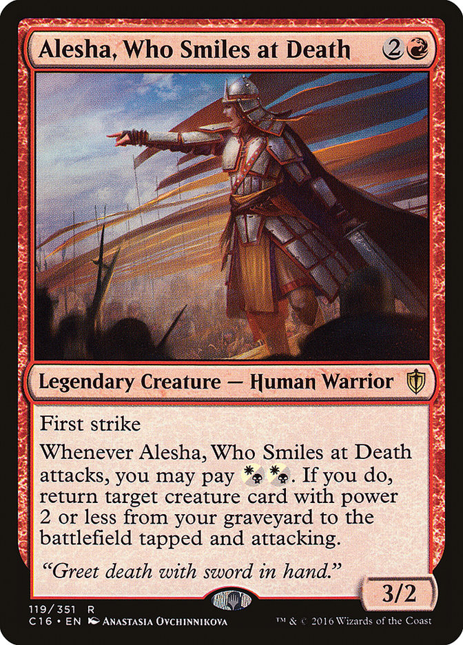 Alesha, Who Smiles at Death [Commander 2016] - The Mythic Store | 24h Order Processing