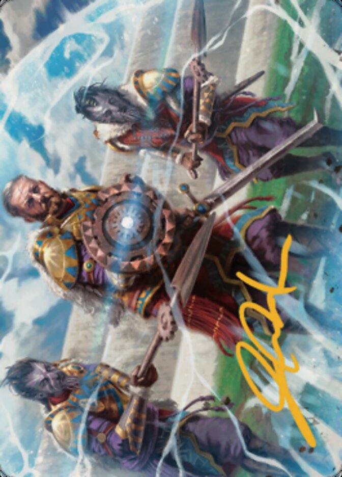 Argivian Phalanx Art Card (Gold-Stamped Signature) [Dominaria United Art Series] - The Mythic Store | 24h Order Processing