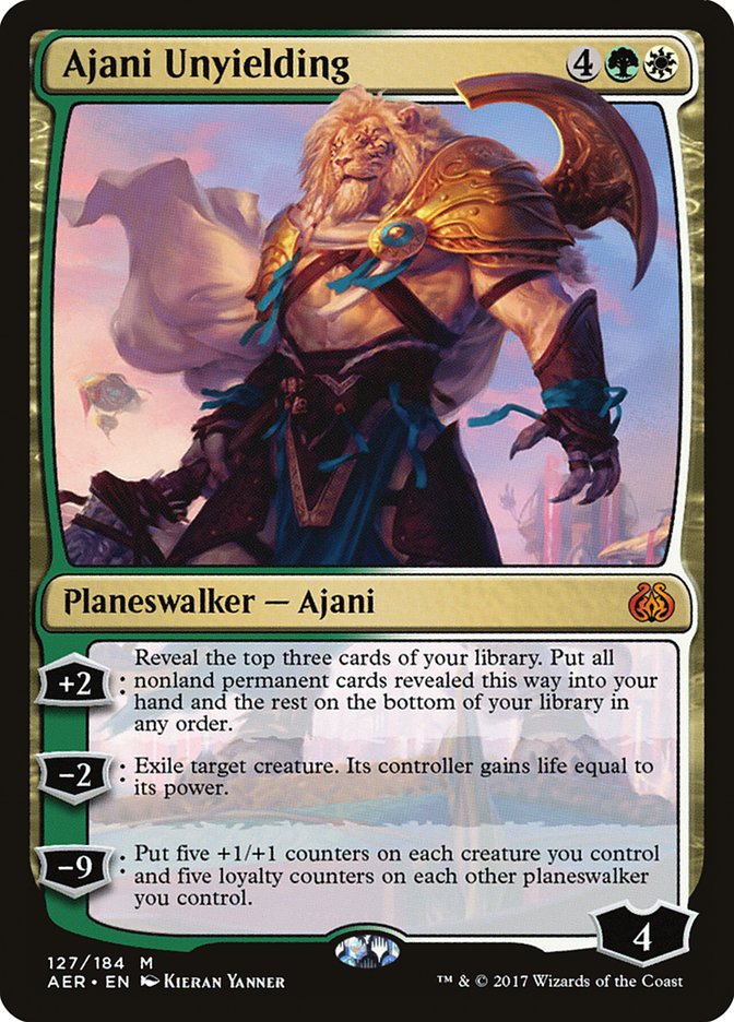 Ajani Unyielding [Aether Revolt] - The Mythic Store | 24h Order Processing