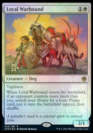 Loyal Warhound [Dungeons & Dragons: Adventures in the Forgotten Realms Prerelease Promos] - The Mythic Store | 24h Order Processing