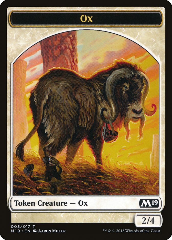 Ox Token [Core Set 2019 Tokens] - The Mythic Store | 24h Order Processing