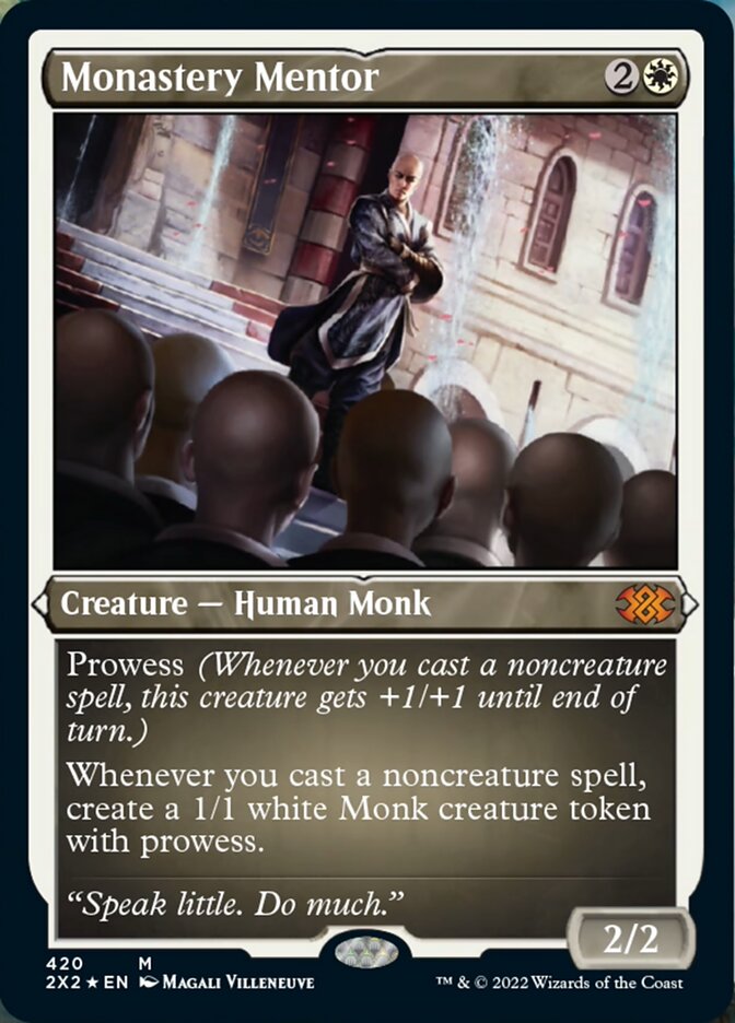 Monastery Mentor (Foil Etched) [Double Masters 2022] - The Mythic Store | 24h Order Processing