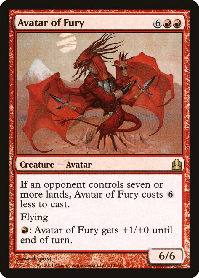 Avatar of Fury [Commander 2011] - The Mythic Store | 24h Order Processing