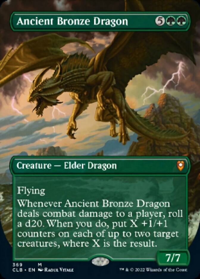 Ancient Bronze Dragon (Borderless Alternate Art) [Commander Legends: Battle for Baldur's Gate] - The Mythic Store | 24h Order Processing