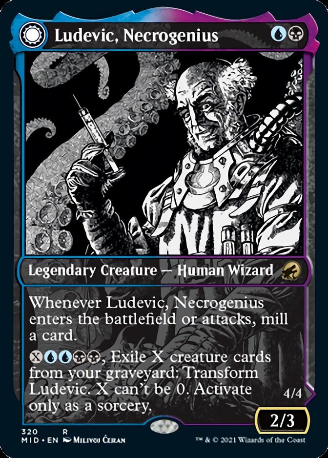 Ludevic, Necrogenius // Olag, Ludevic's Hubris (Showcase Eternal Night) [Innistrad: Midnight Hunt] - The Mythic Store | 24h Order Processing
