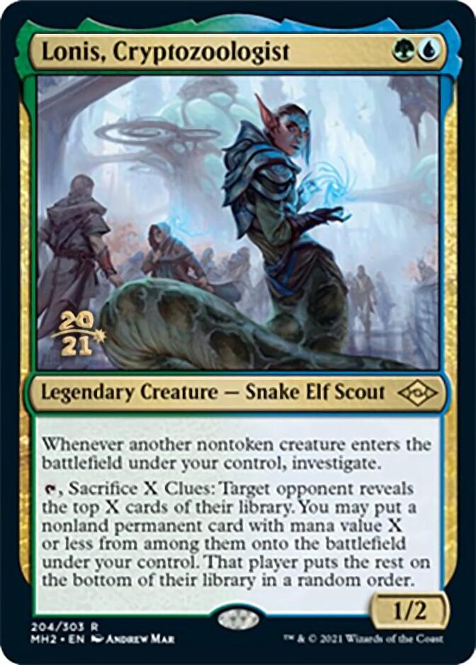 Lonis, Cryptozoologist [Modern Horizons 2 Prerelease Promos] - The Mythic Store | 24h Order Processing