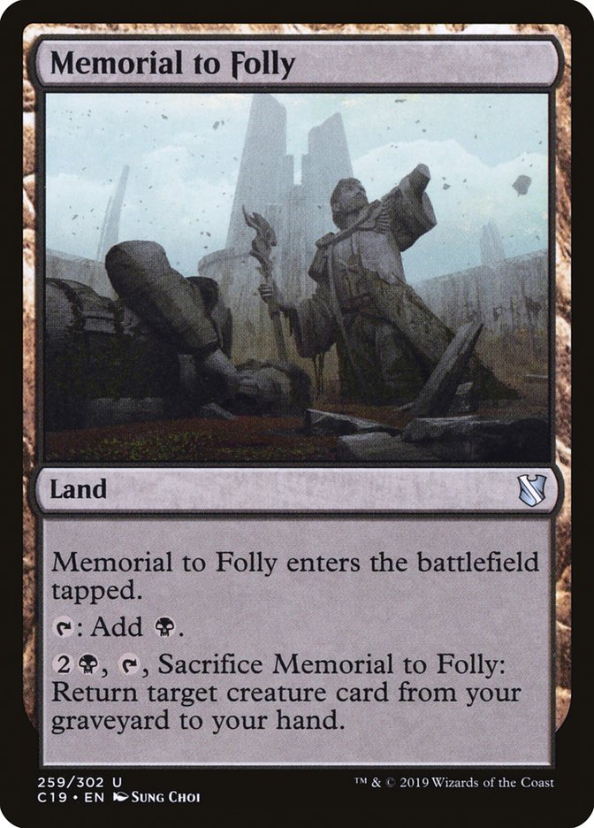 Memorial to Folly [Commander 2019] - The Mythic Store | 24h Order Processing