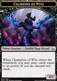 Champion of Wits // Warrior Double-Sided Token [Hour of Devastation Tokens] - The Mythic Store | 24h Order Processing