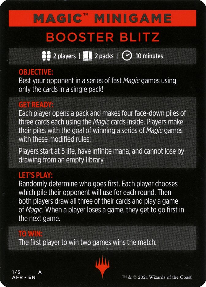 Booster Blitz (Magic Minigame) [Innistrad: Midnight Hunt Minigame] - The Mythic Store | 24h Order Processing