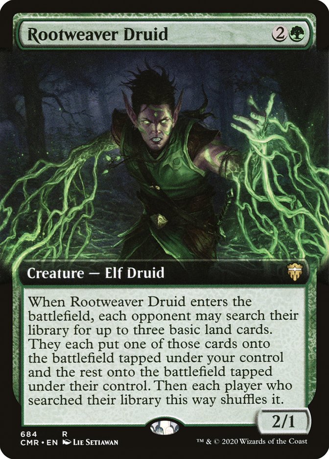 Rootweaver Druid (Extended Art) [Commander Legends] - The Mythic Store | 24h Order Processing