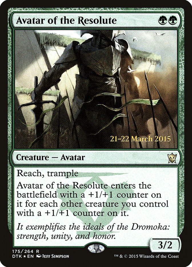 Avatar of the Resolute [Dragons of Tarkir Prerelease Promos] - The Mythic Store | 24h Order Processing