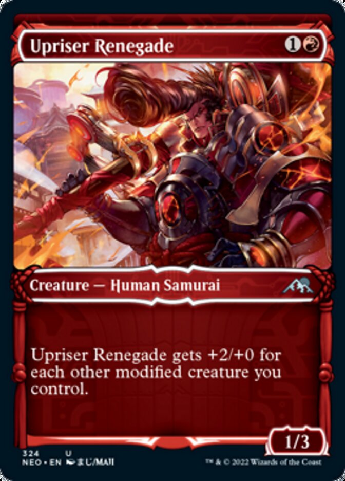 Upriser Renegade (Showcase Samurai) [Kamigawa: Neon Dynasty] - The Mythic Store | 24h Order Processing