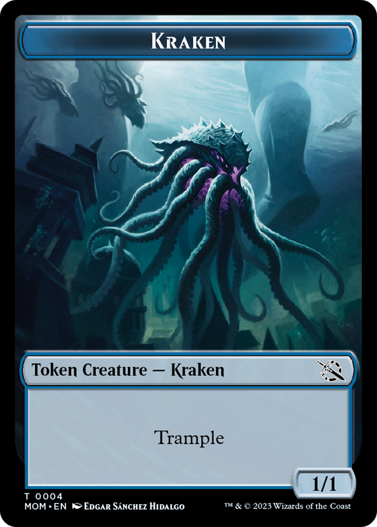 Treasure (21) // Kraken Double-Sided Token [March of the Machine Tokens] - The Mythic Store | 24h Order Processing