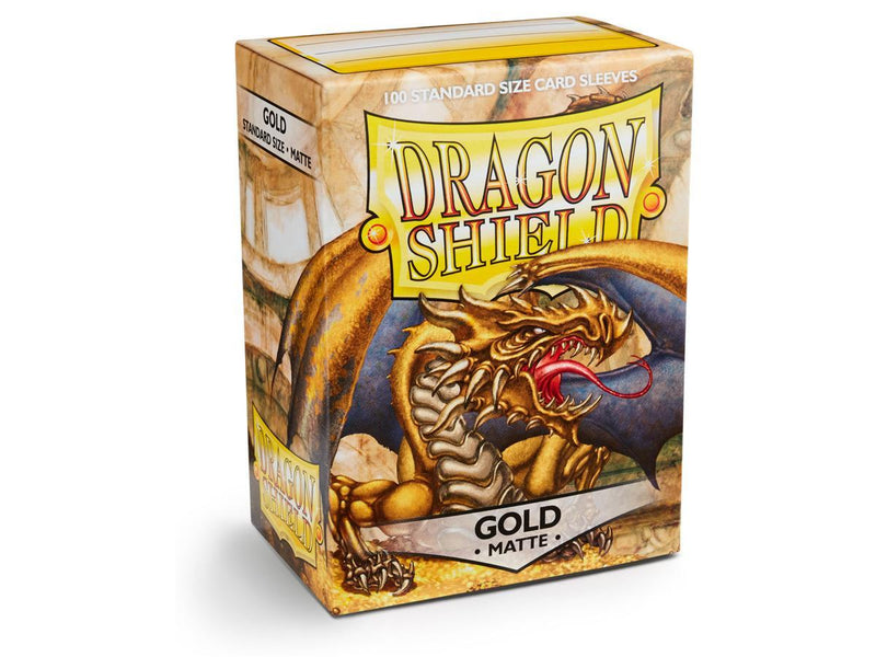 Dragon Shield Matte Sleeve - Gold ‘Gygex’ 100ct - The Mythic Store | 24h Order Processing