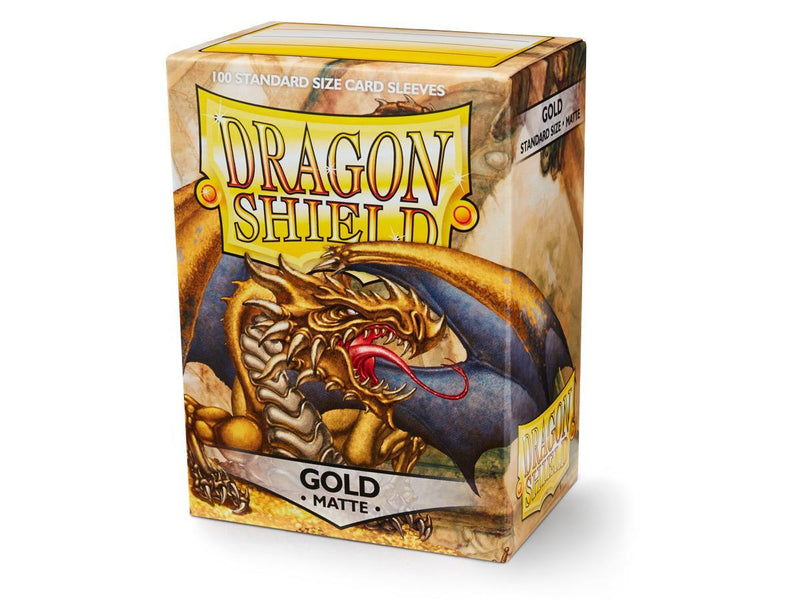 Dragon Shield Matte Sleeve - Gold ‘Gygex’ 100ct - The Mythic Store | 24h Order Processing