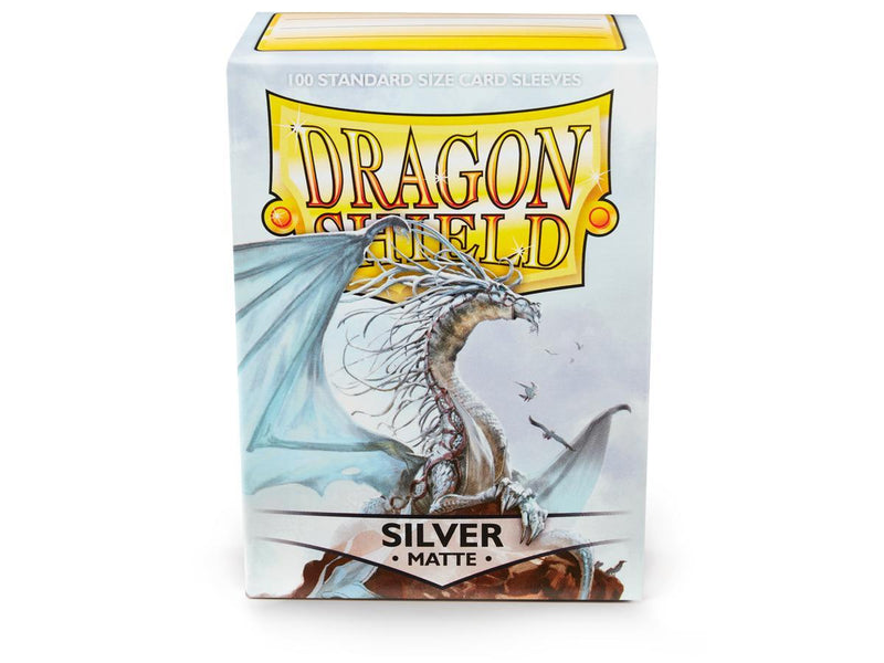Dragon Shield Matte Sleeve - Silver ‘Caelum’ 100ct - The Mythic Store | 24h Order Processing