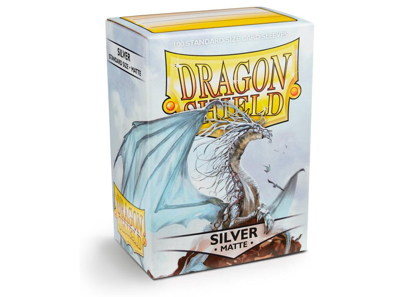 Dragon Shield Matte Sleeve - Silver ‘Caelum’ 100ct - The Mythic Store | 24h Order Processing