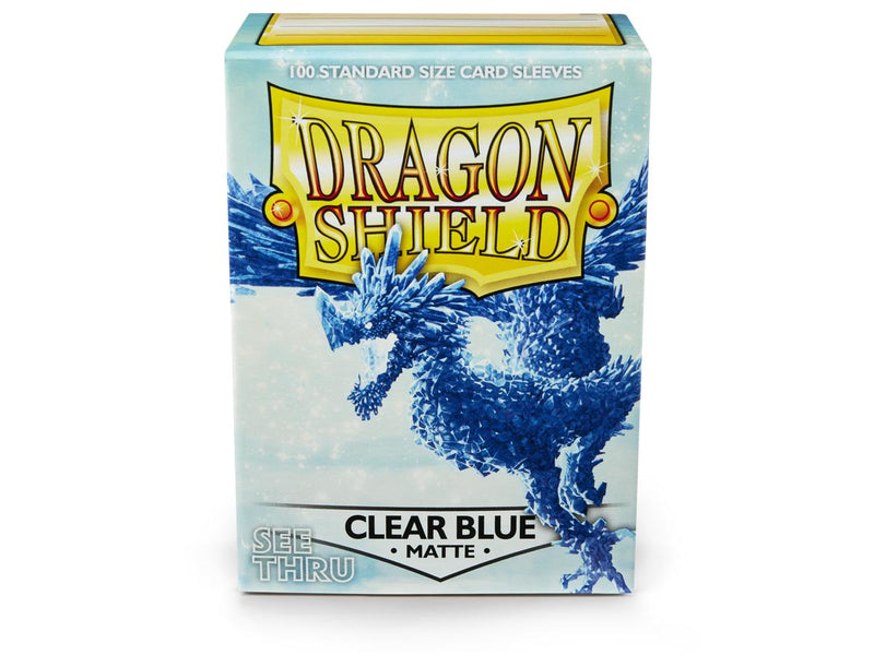 Dragon Shield Matte Sleeve - Clear Blue ‘Celeste’ 100ct - The Mythic Store | 24h Order Processing