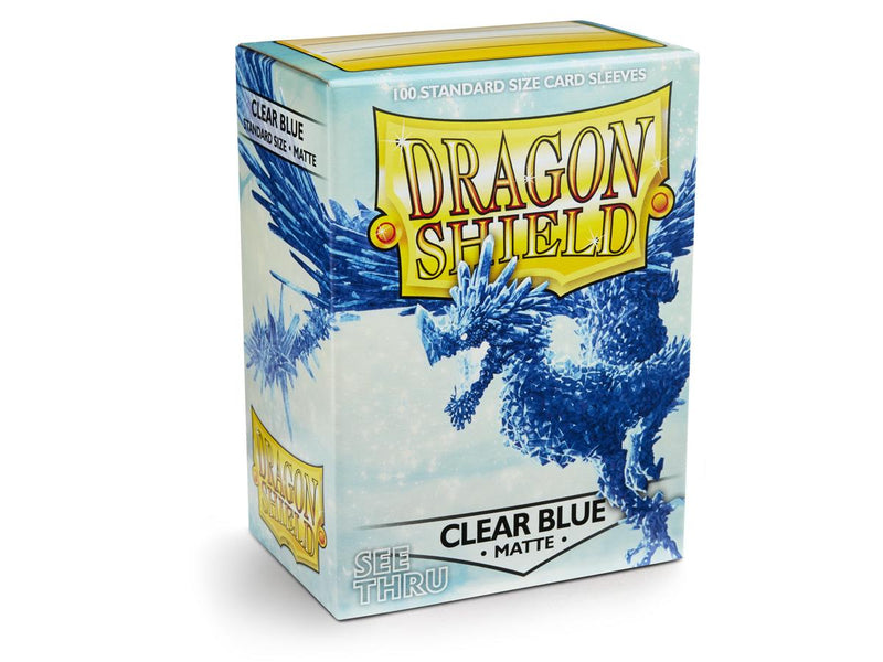 Dragon Shield Matte Sleeve - Clear Blue ‘Celeste’ 100ct - The Mythic Store | 24h Order Processing