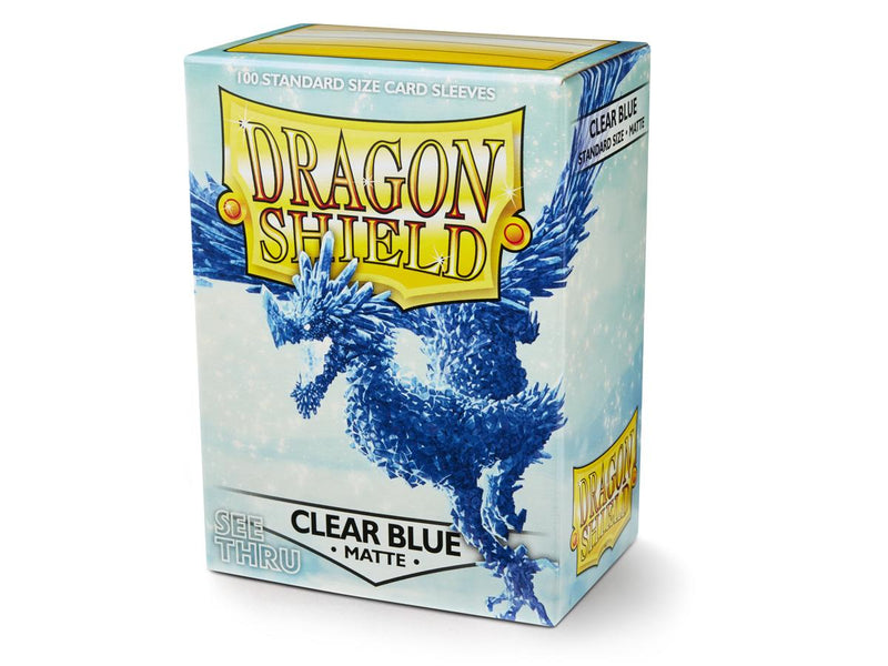 Dragon Shield Matte Sleeve - Clear Blue ‘Celeste’ 100ct - The Mythic Store | 24h Order Processing