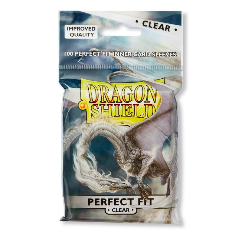 Dragon Shield Perfect Fit Sleeve - Clear 100ct - The Mythic Store | 24h Order Processing