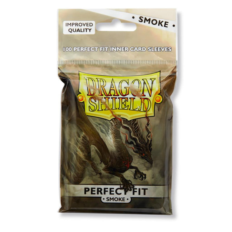 Dragon Shield Perfect Fit Sleeve - Smoke ‘Fuligo’ 100ct - The Mythic Store | 24h Order Processing