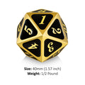 Metal D20 Spindown Dice - The Mythic Store | 24h Order Processing