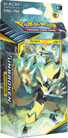 POKÉMON TCG Sun & Moon Unbroken Bonds Theme Deck Zeraora - The Mythic Store | 24h Order Processing