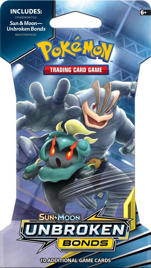 POKMON TCG Sun & Moon Unbroken Bonds - Sleeved Booster Pack POKMON TCG Sun & Moon Unbroken Bonds - Sleeved Booster Pack