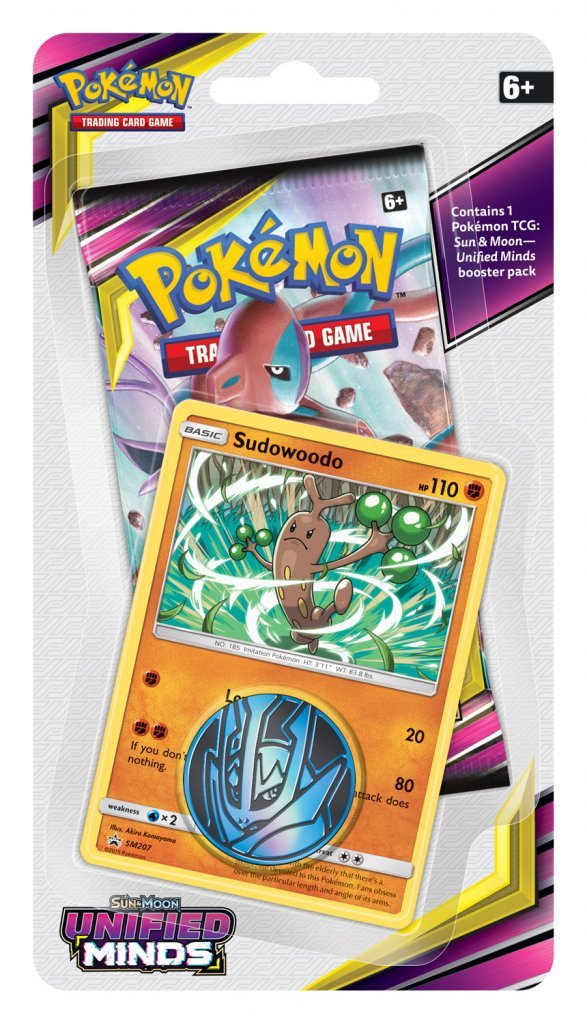 POKÉMON TCG Unified Minds Checklane Blister Sudowoodo - The Mythic Store | 24h Order Processing
