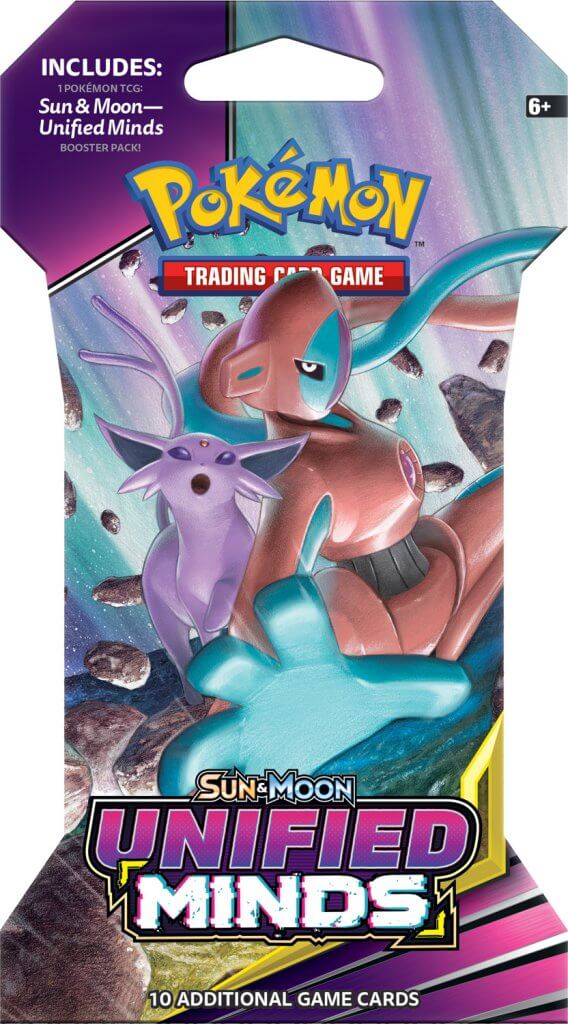 POKMON TCG Unified Minds - Sleeved Booster Pack POKMON TCG Unified Minds - Sleeved Booster Pack